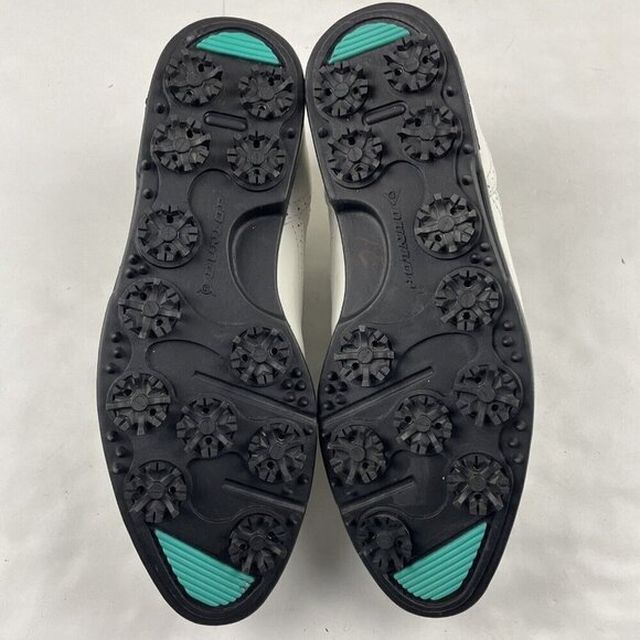 Dunlop Fuzzy Zoeller Fz6000c Leather Golf Shoes Men’s Size 8 White Lace Up - Picture 6 of 12